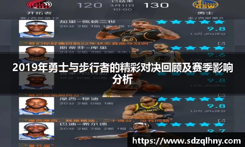 2019年勇士与步行者的精彩对决回顾及赛季影响分析