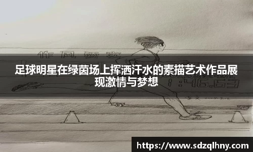 足球明星在绿茵场上挥洒汗水的素描艺术作品展现激情与梦想